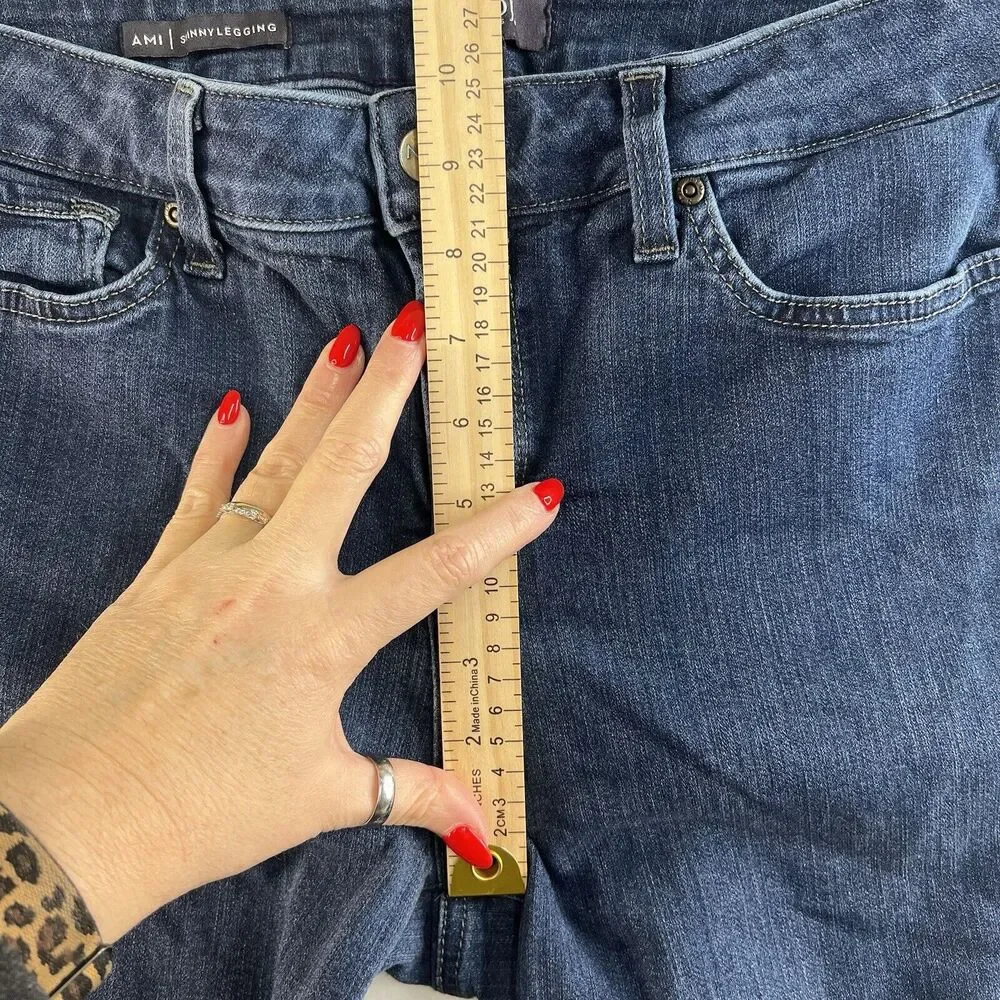 NYDJ 12 Ami Skinny Legging Jeans‎ Mid Rise Lift Tuck Tech Women’s Stretch Blue